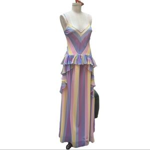 Blu Marine rainbow maxi dress